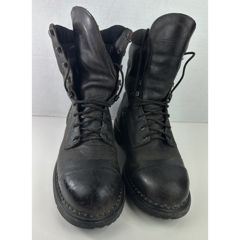 Distressed Red Wing 414 EH Work Boots Brown Leather Men's Size 11 D USA Made - Picture 6 of 16